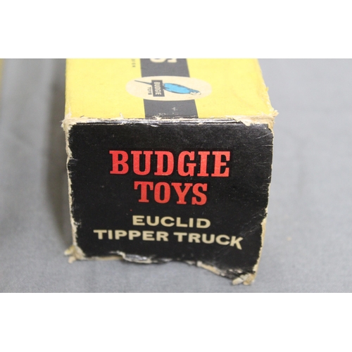 648 - Budgie Tipper Truck In Original Box, Timber Transporter In Original box, Tanker And Breakdown Truck ... 