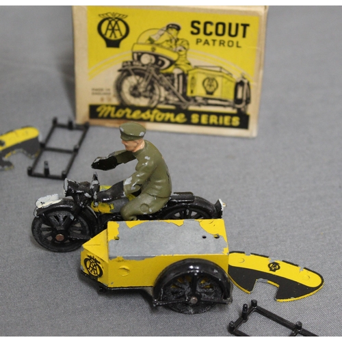 650 - A Collection Of AA Vehicles Two Boxed Motorcycles