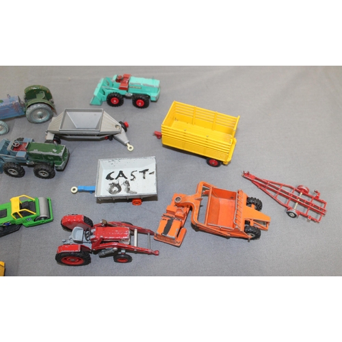 655 - A Selection Of Farm Vehicles, Tractors, Bulldozers< Trailers and Other