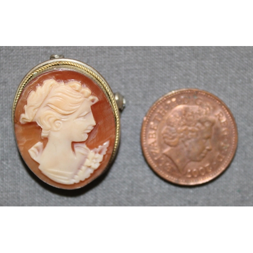 394 - 925 Silver Cameo Pendant