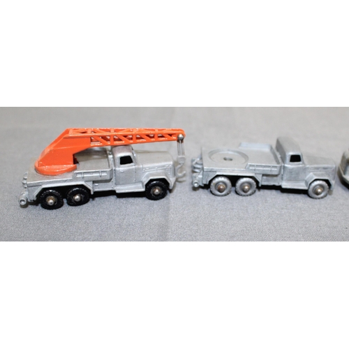 674 - Four Collectable Crane Trucks One Without Crane