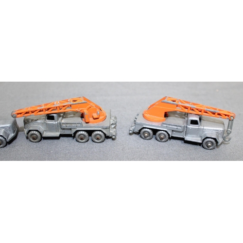 674 - Four Collectable Crane Trucks One Without Crane