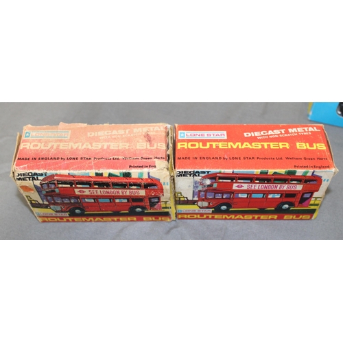 687 - Boxed And Unboxed Vintage Collectable Die Cast Buses ETC