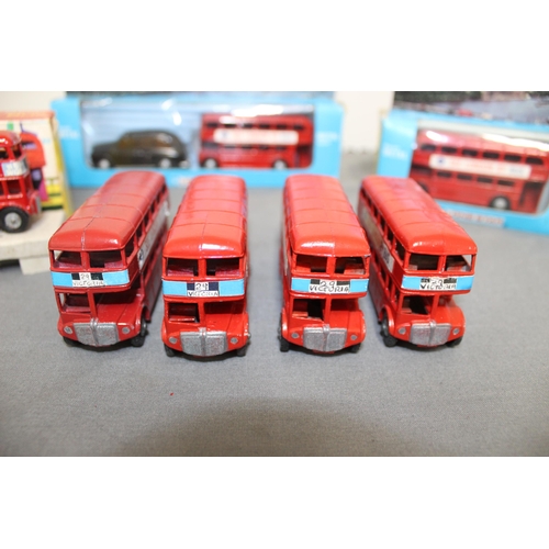 687 - Boxed And Unboxed Vintage Collectable Die Cast Buses ETC