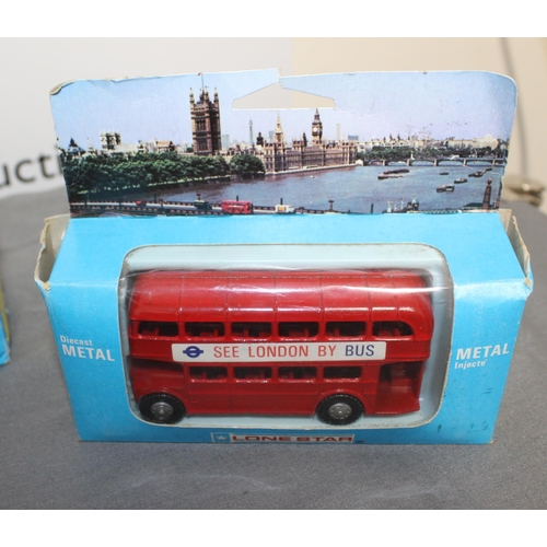 687 - Boxed And Unboxed Vintage Collectable Die Cast Buses ETC