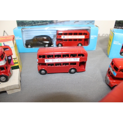 687 - Boxed And Unboxed Vintage Collectable Die Cast Buses ETC