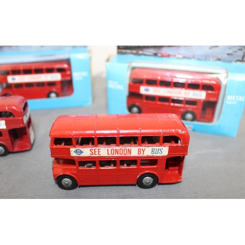 687 - Boxed And Unboxed Vintage Collectable Die Cast Buses ETC