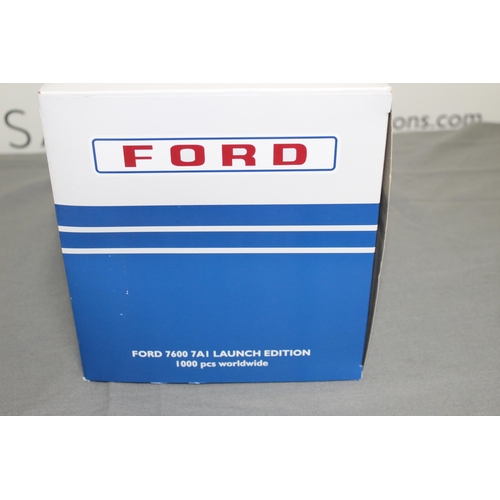 689 - Boxed Ford 7600 7AI Launch Edition Tractor 1000 Pieces Worldwide