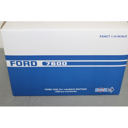 689 - Boxed Ford 7600 7AI Launch Edition Tractor 1000 Pieces Worldwide