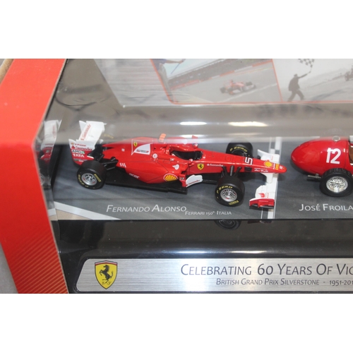 691 - Boxed Die Cast Legends Hot Wheels 60 Years Of Victories (Grand Prix Silverstone1951-20011) Ferrari