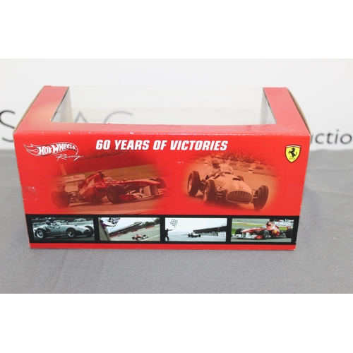 691 - Boxed Die Cast Legends Hot Wheels 60 Years Of Victories (Grand Prix Silverstone1951-20011) Ferrari