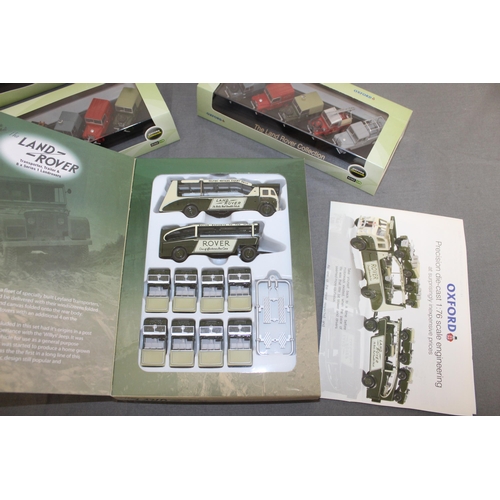 692 - A Collection Of Boxed Oxford Commercials LandRover Vehicles And A Boxed The 