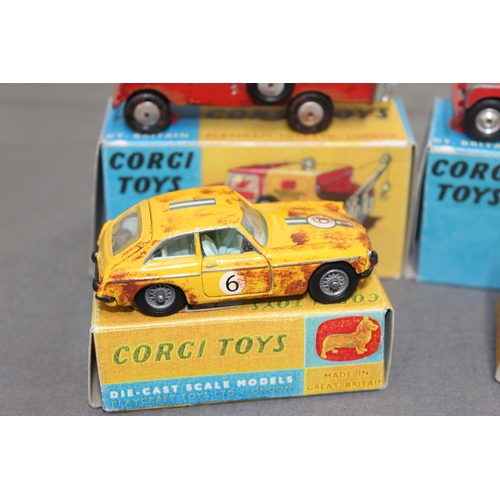 694 - Four Boxed Vintage Corgi Vehicles