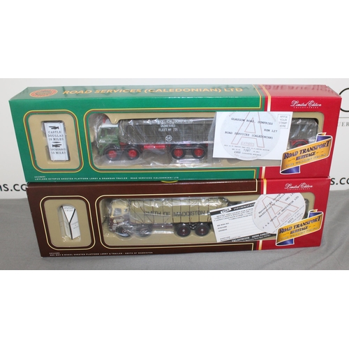 698 - Two Boxed Corgi Limited Edition Road Transport Heritage The Golden Years