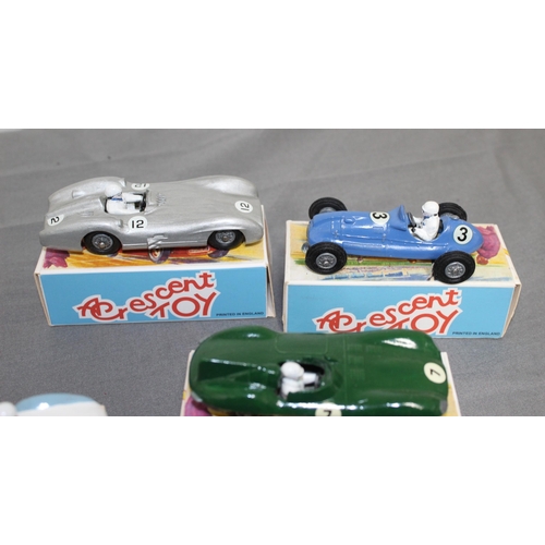 699 - Collection Of Boxed Vintage Crescent Toys Racing Cars