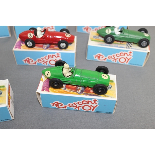 699 - Collection Of Boxed Vintage Crescent Toys Racing Cars