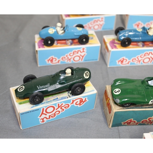 699 - Collection Of Boxed Vintage Crescent Toys Racing Cars