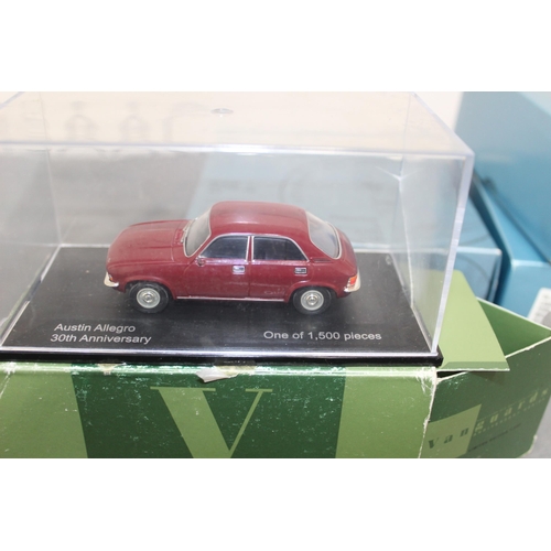 709 - Four Boxed Die Cast Vanguard Model Cars Limited Edition