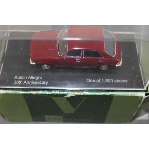 709 - Four Boxed Die Cast Vanguard Model Cars Limited Edition