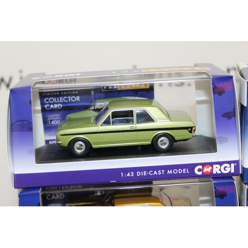 710 - Six Boxed Corgi Die Cast Vanguard Model Cars