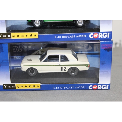 710 - Six Boxed Corgi Die Cast Vanguard Model Cars