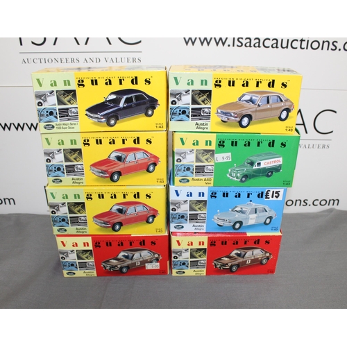 713 - Eight Boxed Limited Edition Die Cast Vanguard Cars