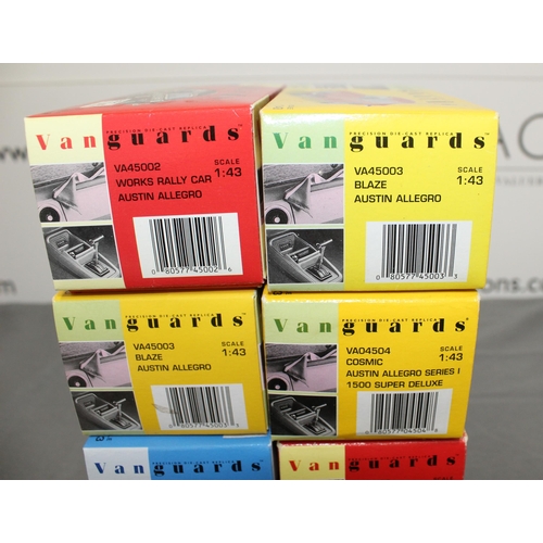 713 - Eight Boxed Limited Edition Die Cast Vanguard Cars