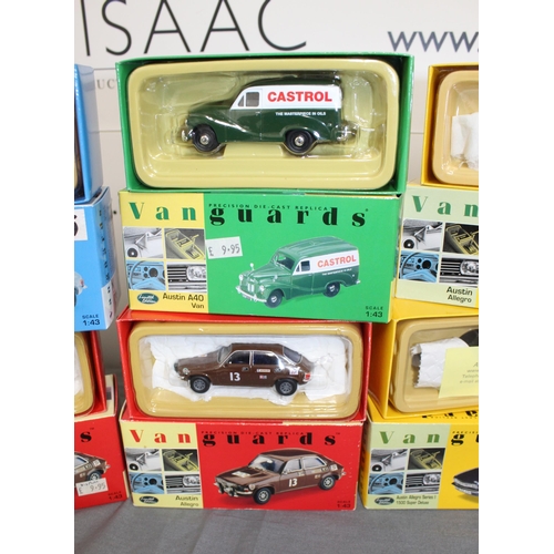 713 - Eight Boxed Limited Edition Die Cast Vanguard Cars