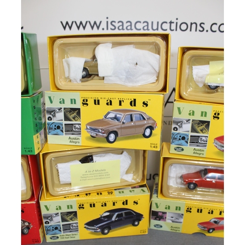 713 - Eight Boxed Limited Edition Die Cast Vanguard Cars