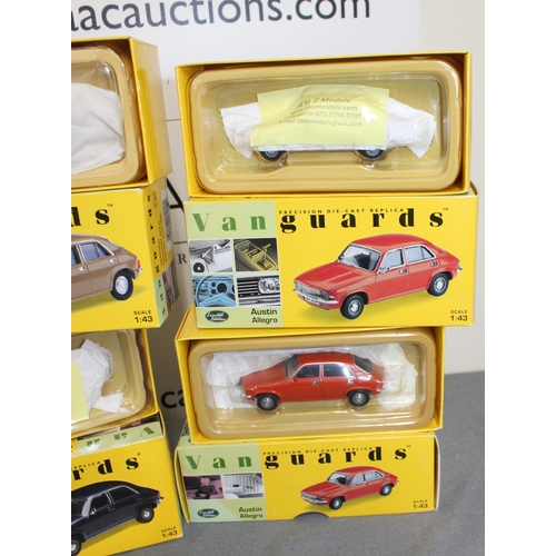 713 - Eight Boxed Limited Edition Die Cast Vanguard Cars