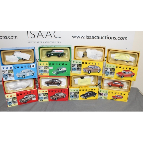 713 - Eight Boxed Limited Edition Die Cast Vanguard Cars