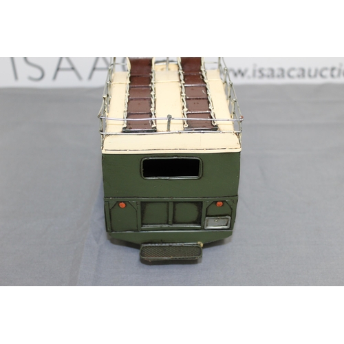 723 - Tin Plated Landrover Hardtop Safari Roof Boxed