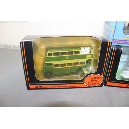 728 - Four Boxed Exclusive First Editions Die Cast Buses