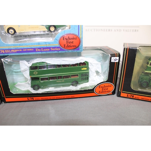 728 - Four Boxed Exclusive First Editions Die Cast Buses