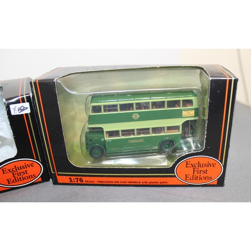 728 - Four Boxed Exclusive First Editions Die Cast Buses