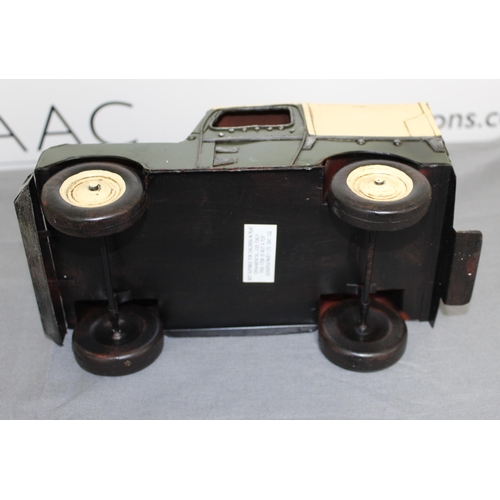 730 - Lesser And Pavey Tin Plated Model Landrover
Length 27cm