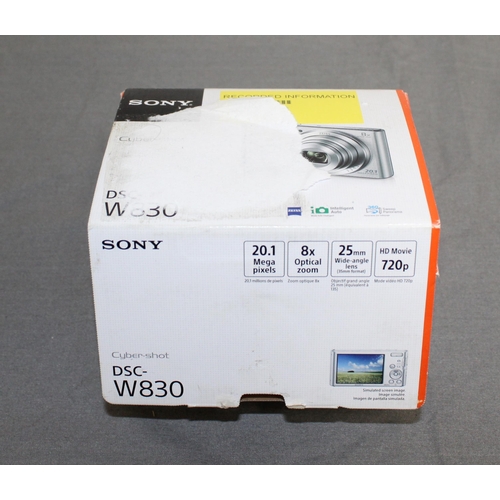 15 - Boxed Sony Cyber-Shot DSC- W830 Camera  (Untested)