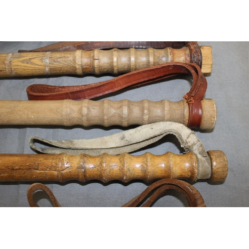 62 - Five Wooden Police Truncheons - All 61cm Approx