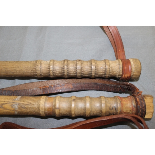 62 - Five Wooden Police Truncheons - All 61cm Approx