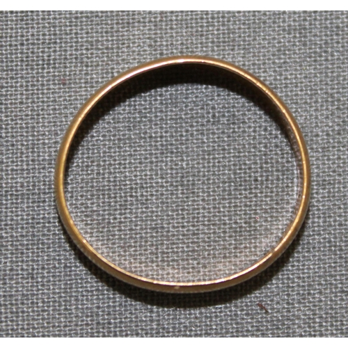 499 - Stamped 22ct Gold Band Ring
Size-N
Weight-3.14g