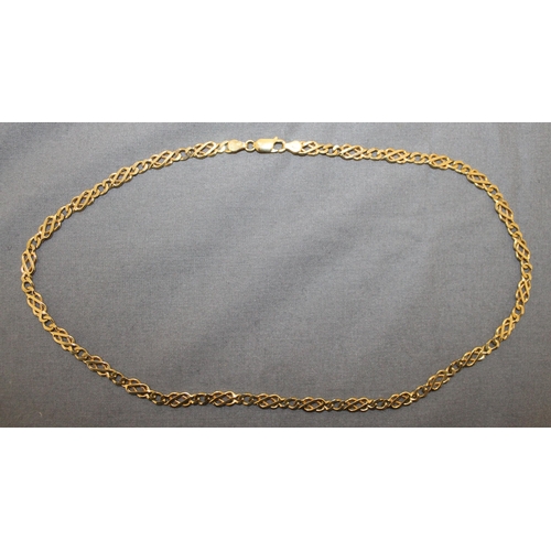 510 - Stamped 375 Gold Celtic Necklace
Weight-22.10g