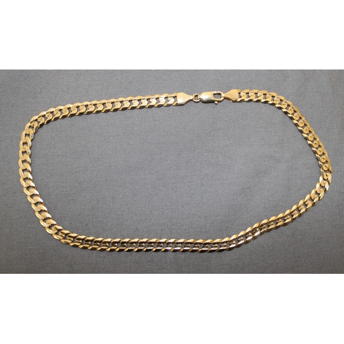 511 - Stamped 375 Gold Curb Necklace Stamped 9k Clasp
Weight-38.32g