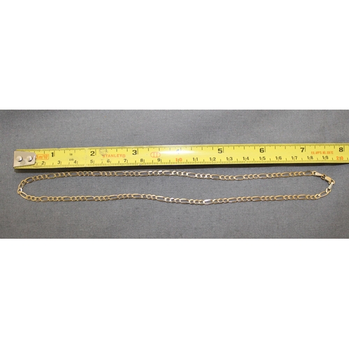 512 - Stamped 375 Gold 9KT Figaro Link Necklace 
Weight-3.43g