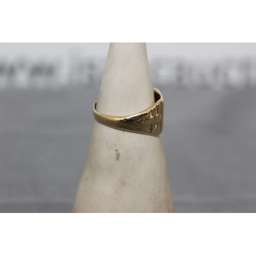 523 - Stamped 375 Gold Ring
Size-S
Weight-4.15g