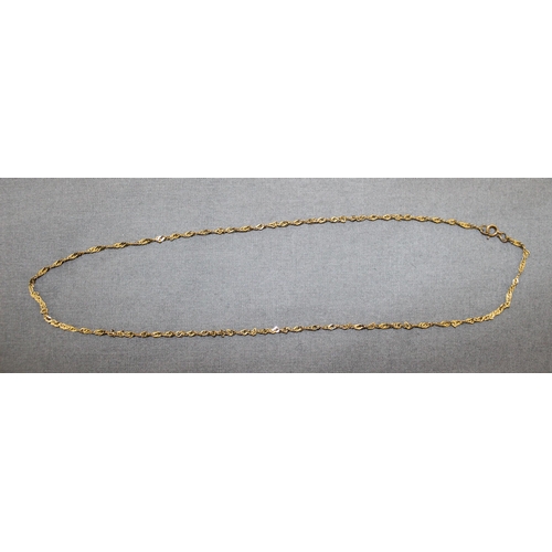 524 - Stamped 375 9k Gold Necklace
Weight-1.80g
All Proceeds Go To Charity
In A Box