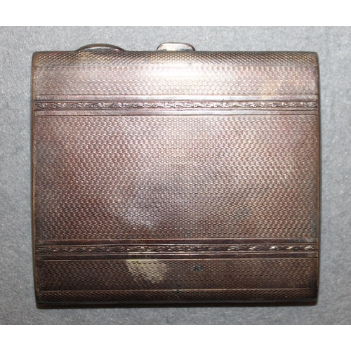 416 - Silver Hallmarked Cigarette Case With Contents