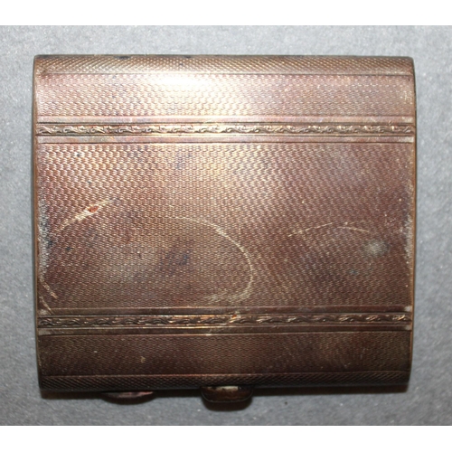 416 - Silver Hallmarked Cigarette Case With Contents