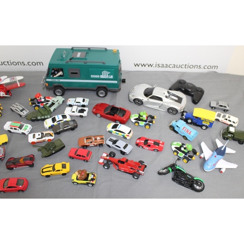 738 - A Collection Of Vehicles Including Playmobil Hot Wheels  Match box
All Proceeds Go To Charity