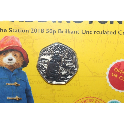 309 - The Royal Mint Paddington At The Station 2018 50p Brilliant Uncirculated Coin Sealed Pack