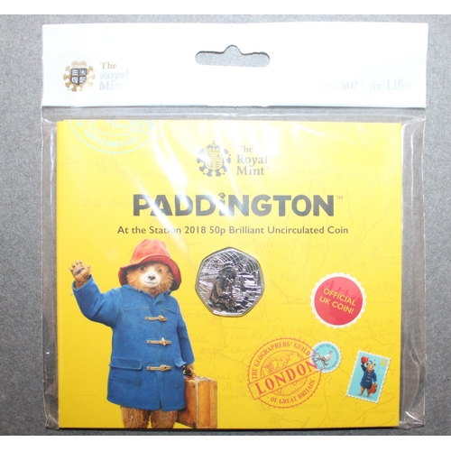 310 - The Royal Mint Paddington At The Station 2018 50p Brilliant Uncirculated Coin Sealed Pack